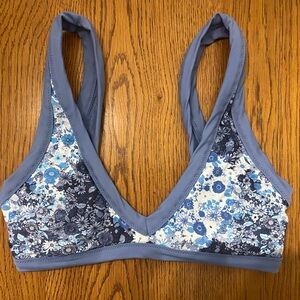 Aerie Blue Floral Bralette